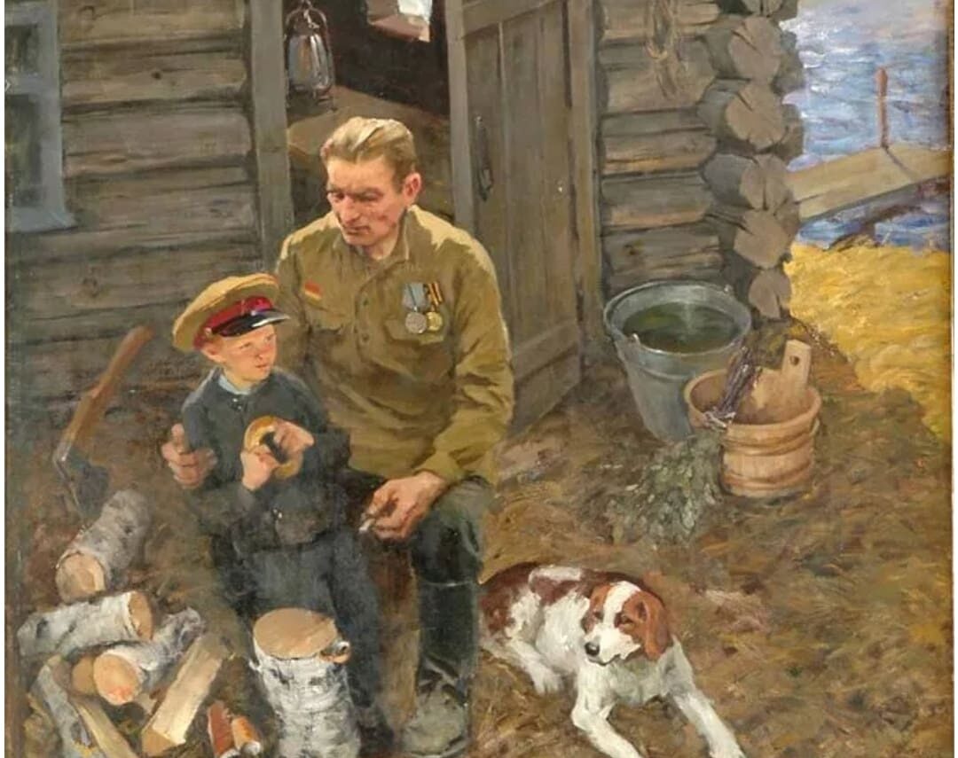 Отцы и дети тема войны. Братья Ткачевы май 1945.