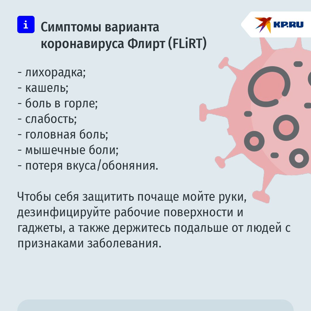 Новый вариант коронавируса Флирт (FLiRT) добрался до России: Чем он опасен  и будем ли мы болеть сильнее | 23.05.2024 | Апшеронск - БезФормата